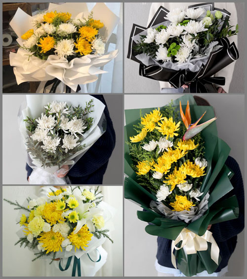 广东汕尾市陆丰市河东镇秋冬村白事花束代送